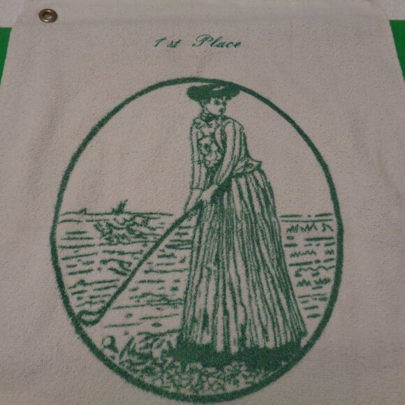 VINTAGE RETRO EDWARDIAN GOLF TOWEL BLING BUCKLE OLD FASHION EGG JEWELRY PART LOT - Picture 4 of 10